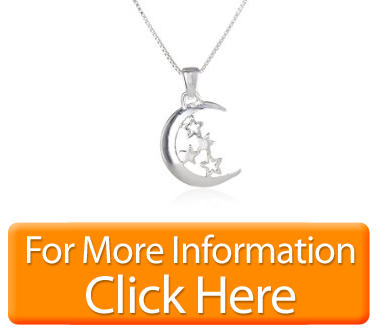 Secrets Sterling Silver 2 The Moon and Back Pendant Necklace, 18